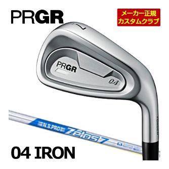 [SALE通貨価値] 労働者階級歯車 PRGR 04 アイアン N.S.PRO ZELOS 7 立て坑 4本仕掛ける[＃7-PW]  特注カスタム野球クラブ ゴルフ野球クラブ メンズ