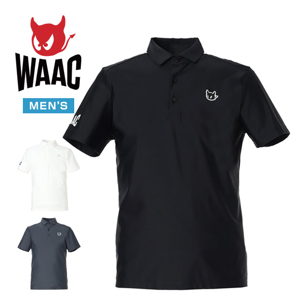 [SALE通貨価値] WAAC ワック エッセンシャル エコ ナイロン 半袖 スポーツシャツ ゴルフ御召しもの メンズ 2026年春夏ひな形 L-XL 072262030