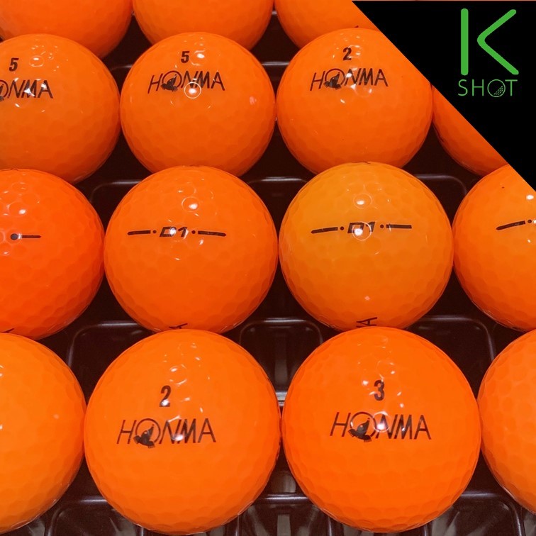 Honma D1 年式混合 球 オレンジ ゴルフボール ロストボール ホンマ 超高品質で人気の