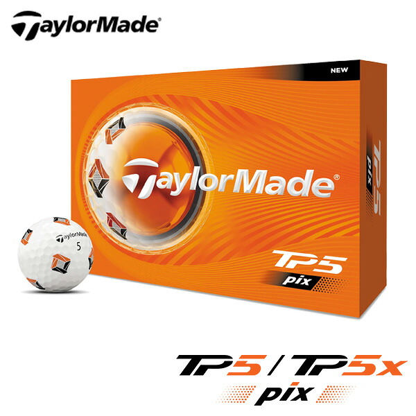 (即納)テーラーメイド(TaylorMade) 2026 TP5-pix(ティーピーファイブ・ピックス) ゴルフボール 1ダース(12球) 2026年モデル (日本正規品)