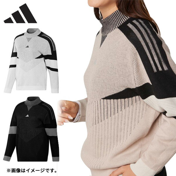 アディダス　ゴルフ　長袖セーター&スカート adidas ニット セーター JAY3LLE 長袖セーター「adidas Golf