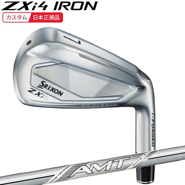 (ポイント5倍)(特注 納期3-6週) ダンロップ スリクソン ZXi4アイアン単品(#4-9,Pw,Aw,Sw) AMTホワイト シャフト 2024年(日本正規品)