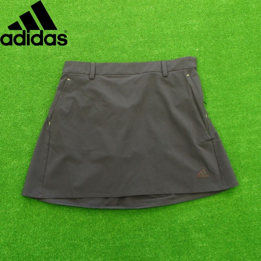adidas golf アディダス ゴルフ バックロゴ フレアスコート スコート スカート 2020春夏モデル レディース ウェア 服 ボトムス ブラック BLACK GLD39 FJ4391 ゴルフウェア スポーツ 吸水速乾 ストレッチ 伸縮性 インナーパンツ付き 紫外線カット UV50 正規品 プレゼント｜ゴルフショップ　ごるふ屋19 7,412円