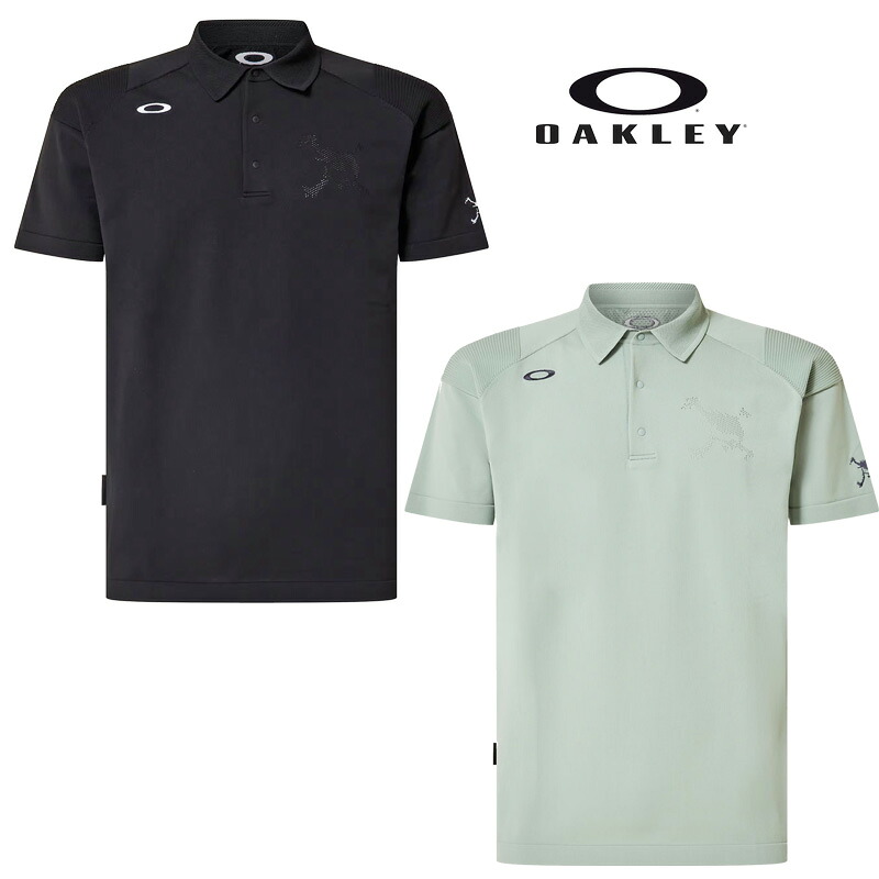 （大きいサイズ）OAKLEY オークリー ゴルフ スカル リンバー セーター シャツ（FOA408763） 2026春夏 半袖 ニットポロシャツ