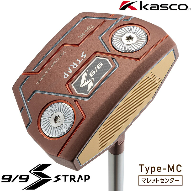 （日本正規品）キャスコ 9/9 STRAP PUTTER ストラップ パター（Type-MC マレットセンター）セミ中尺 2026