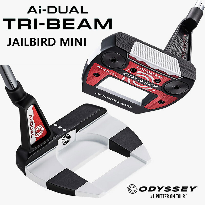 オデッセイ Ai-DUAL エーアイ デュアル 取り組み光束【JAILBIRD MINI】（STROKE LAB 90 スチール写真矢がら）パター 2026 ジェイルバード