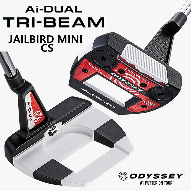 オデッセイ Ai-DUAL エーアイ デュアル トライビーム【JAILBIRD MINI CS】(STROKE LAB 90 スチールシャフト)パター 2026 ジェイルバード