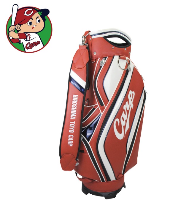 広島東洋カープ ゴルフ キャディバッグ HCCB-5421 9.5型 レッド|GOLF SHOP WAY 店