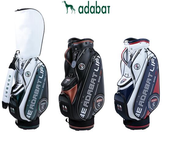 【新品】adabatアダバット キャディバッグ トリコロール 47インチ9.0型 楽天市場】アダバット adabat メンズ レディース キャディバッグ