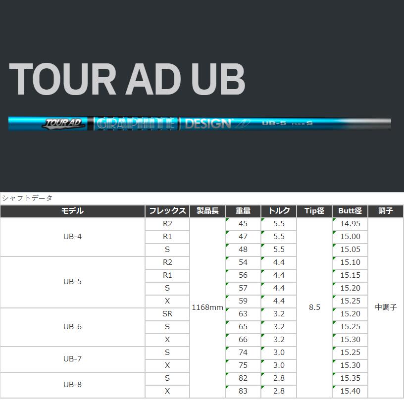 即納特価品 - ツアーAD UB 6S 3W テーラーメイドスリーブ - 公式