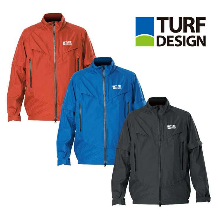 朝日ゴルフ ターフデザイン TURFDESIGN レインジャケット レインウェア カッパ 釣り 通勤 通学 農作業 草刈り キャンプ ハイキング レインアイテム TDRW-2370J 【240円メール便対応商品】【ゴルフ コンペ 賞品 景品】