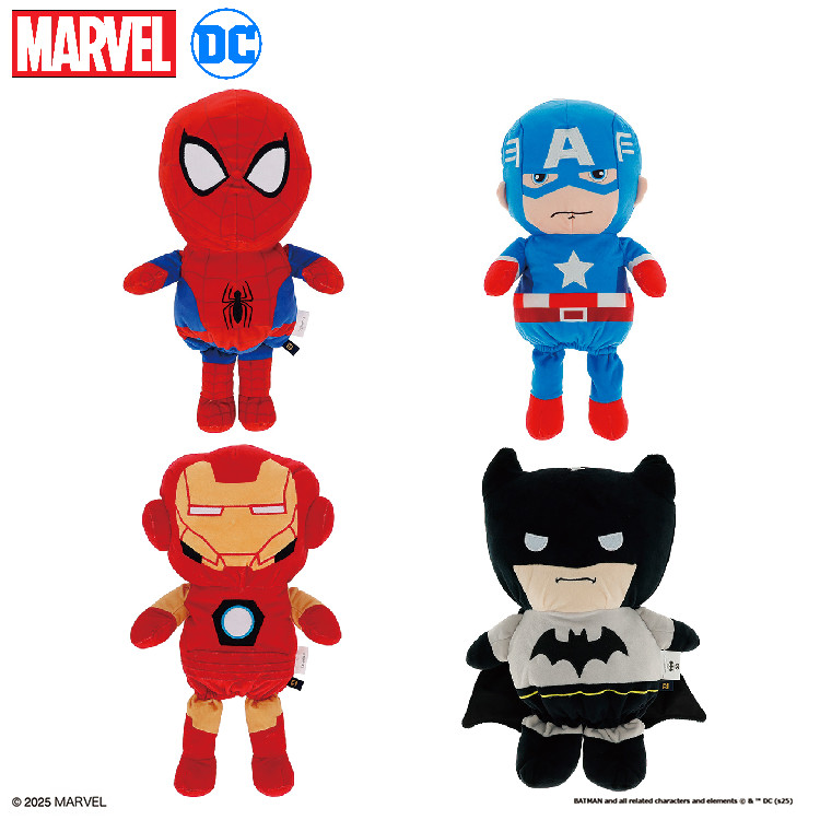 マーベル（MARVEL）ディーシーコミックス（DC）ヒーローぬいぐるみドライバーヘッドカバー スパイダーマン キャプテンアメリカ アイアンマン バットマン 映画 キャラクター 460CC コンペ 賞品 景品 【ゴルフ】画像