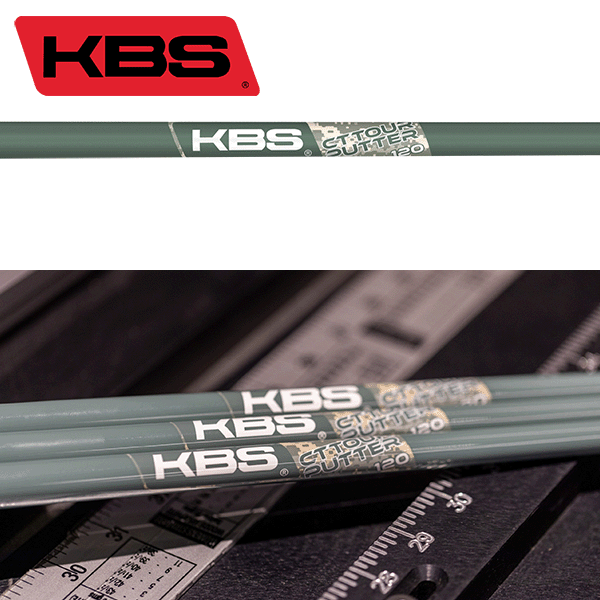 KBS CTツアーマットスチールゴルフパターシャフト-120硬いフレックス - グラファイト材料 - 精度と感触の改善