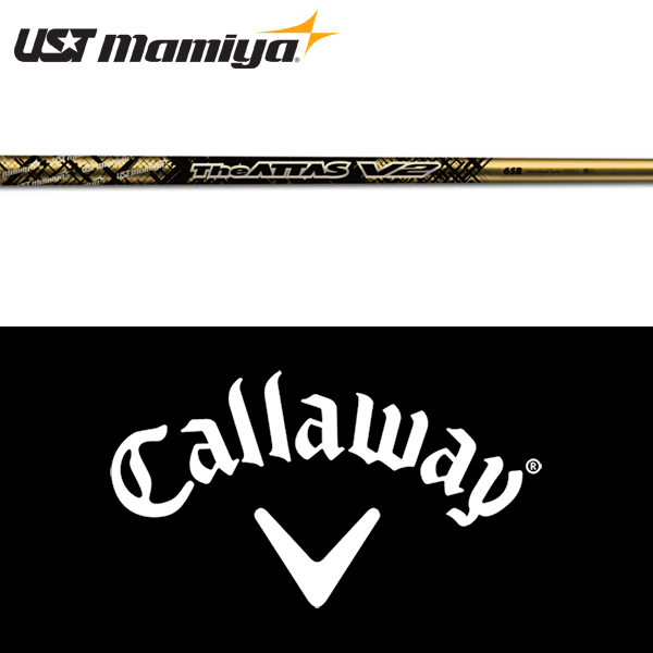 【数量限定】【全てメーカー純正部品使用】【キャロウェイ ウッド用 純正 スリーブ付きシャフト】USTマミヤ ジ・アッタス ブイツー ゴールドバージョン (UST Mamiya The ATTAS V2 Gold Ver.)