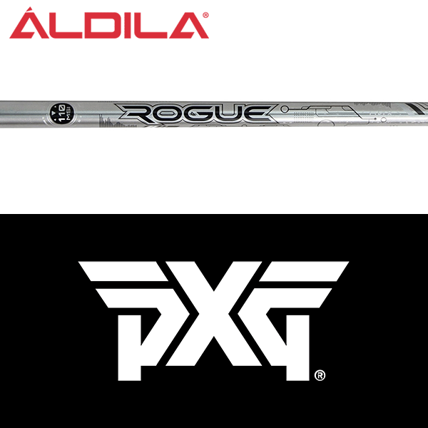 【全てメーカー純正部品使用】【PXG ウッド用 純正 スリーブ付きシャフト】 アルディラ Rogue (ローグ) シルバー 110 M.S.I. ウッド(Aldila Rogue Silver 110 M.S.I. Wood)|ゴルフセオリー