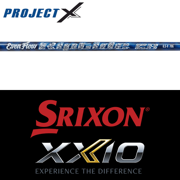 【全てメーカー純正部品使用】【SRIXON ZX / ゼクシオ X QTS 純正 スリーブ付きシャフト】プロジェクトX イーブンフロー リップタイド CB (US仕様) (Project X Riptide CB Wood U.S.Ver)