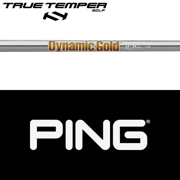 【全てメーカー純正部品使用】【PING G440/G430/G425 ハイブリッド 純正 スリーブ付きシャフト】 トゥルーテンパー ダイナミックゴールド 105 スチール アイアン (True Temper DG 105 Iron)