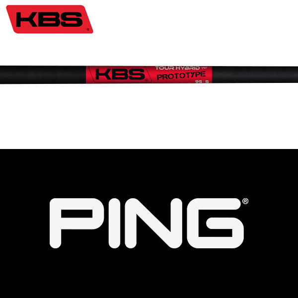 【全てメーカー純正部品使用】【PING iクロスオーバー 純正 スリーブ付きシャフト】 KBS ツアー プロトタイプ グラファイト ハイブリッド アイアン (US仕様) (KBS Tour Prototype Graphite Hybrid)|ゴルフセオリー