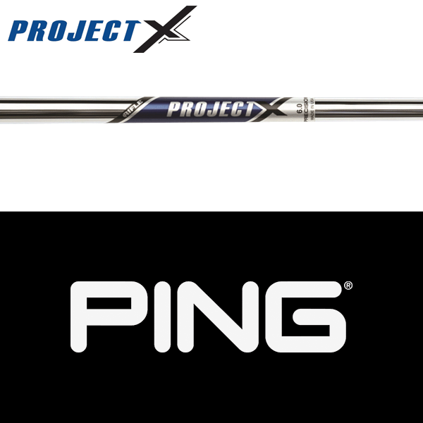 【処分価格】【全てメーカー純正部品使用】【PING iクロスオーバー 純正 スリーブ付きシャフト】プロジェクトX スチール アイアン (US仕様) (Project X Iron Parallel) (0.370\