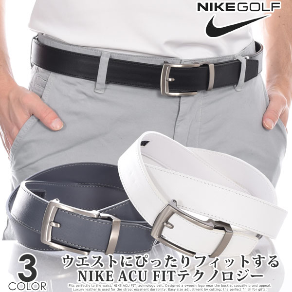 楽天市場 ナイキ Nike ゴルフベルト メンズ おしゃれ Acu Fit シングル ステッチ フラット エッジ ベルト 大きいサイズ Usa直輸入 あす楽対応 ゴルフウェアusa