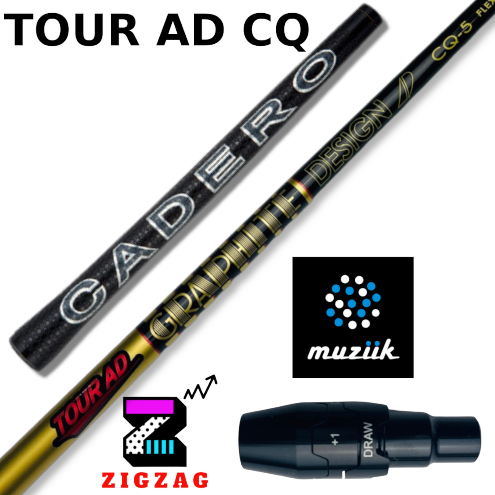 【ムジークスリーブ付き】TOUR AD CQ (ツアーAD CQ) 5X 楽天市場】ツアーAD-CQ ムジークスリーブ付きシャフト