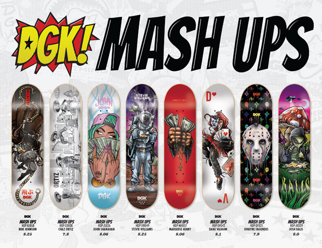 爆売り 送料無料 Dgk ディージーケー Deck 22日 00 26日01 59限定最大31倍 スケート デッキ Dgk ディージーケー Mash Ups Df 7 9 スケートボード Skateboard Deck スケボー 特価ブランド