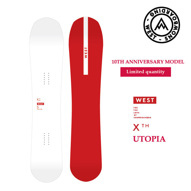 楽天市場】ウエスト スノーボード WEST SNOWBOARD UTOPIA 23-24 