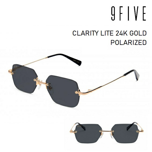サングラス ナインファイブ 9five CLARITY LITE 24K GOLD / Polarized 偏光レンズ スケート HIP HOP界やNBAからも支持|GOLGODA