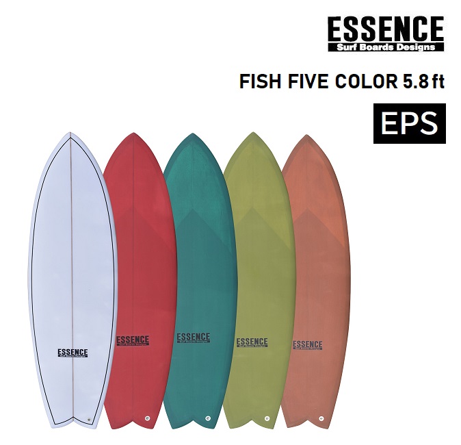 楽天市場】サーフボード ESSENCE SURFBOARD ESSENCE FISH FIVE COLOR