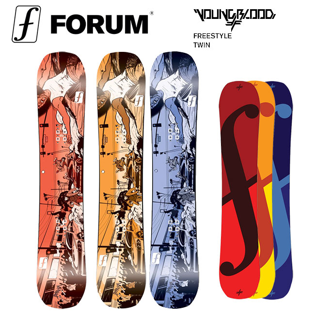 予約 フォーラム FORUM ヤングブラッド YOUNGBLOOD メンズ 26-27 スノーボード ツインチップ フリースタイル パーク 正規品｜GOLGODA