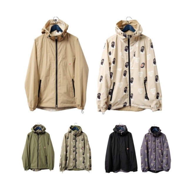 ジャケット FUN for MODEM DESIGN Packable Compact Parka -Reversible- ファン モデムデザイン リバーシブルジャケット 春 秋 冬|GOLGODA