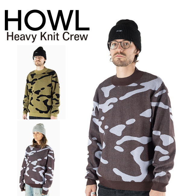 予約 HOWL ハウル Heavy Knit Crew ヘビー ニット クルー 26-27 メンズ レディース ニット セーター 正規品|GOLGODA