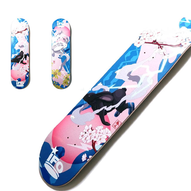 楽天市場】IFO DECK アイエフオーデッキ TEAM THE LOGO BLACK 7.875