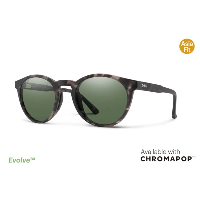 サングラス スミス SMITH Westward Matte Gray Tortoise（CP Polarized Gray Green）ウエストワード Asia Fit アウトドア クロマポップ 偏光レンズ｜GOLGODA 21,483円