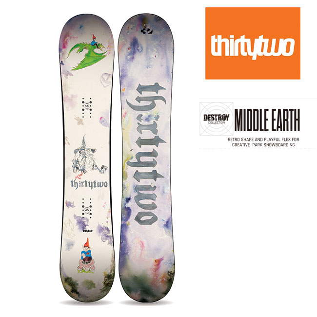 予約 サーティーツー THIRTYTWO ミドルアース MIDDLE EARTH メンズ 26-27 スノーボード ツインチップ パーク 正規品