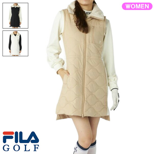 楽天市場】レディース ゴルフ ワンピース 中綿ワンピース FILA GOLF
