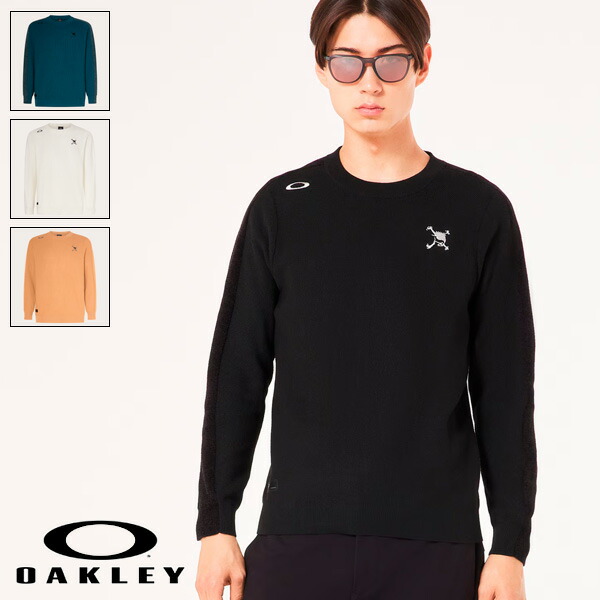 【入手困難】OAKLEY SKULL クルーネック プルオーバー 黒 M 楽天市場】オークリー ゴルフ ウェア メンズ スカル セーター【OAKLEY