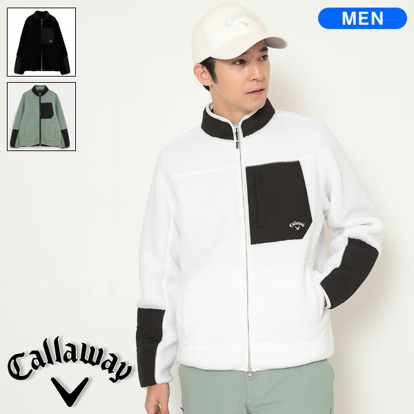 新品 ラッセルノ ゴルフ パデッド ジャケット ペイズリー ホワイト M 4 New Balance（ニューバランス） ゴルフウェア フーディー 秋 冬