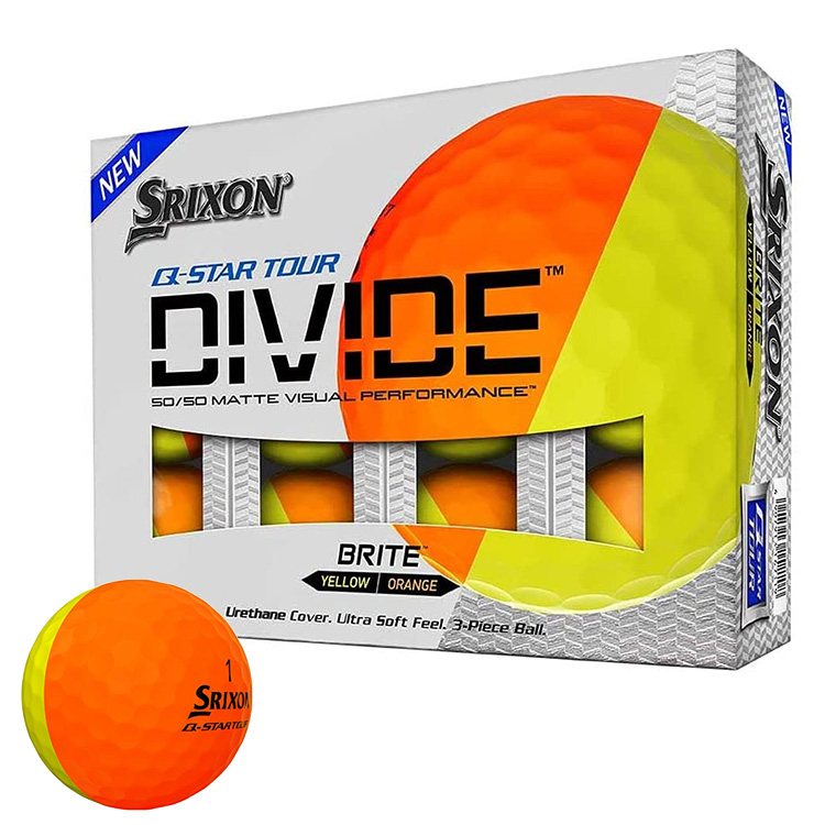 楽天市場 Usモデル ダンロップ スリクソン Srixon Q Star Tour Divide ゴルフボール イエロー オレンジ 1ダース 12球 Golkin ゴルフマートキング