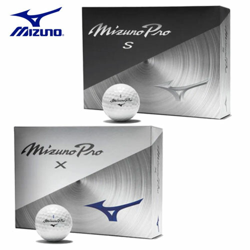 【土日祝も発送】 ゴルフボール ミズノ Mizuno PRO S／Mizuno PRO X ゴルフ ボール 1ダース [12球入り] 2025年モデル 日本正規品