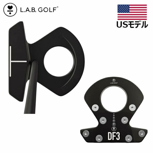 【週末祝も送りとどける】 USインポート品 LAB GOLF 優しいことゴルフ DF3 STOCK パター マットブラックプレミアムスチールシャフト右用