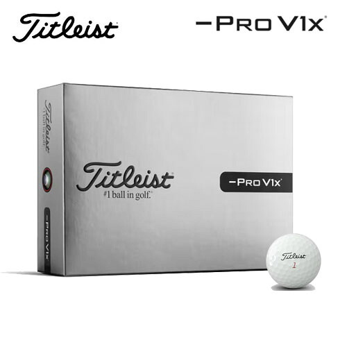 【土日祝も発送】 タイトリストプロV1x レフトダッシュ ゴルフ ボール 1ダース [12球入り] New PRO V1x Left dash 2026年モデル