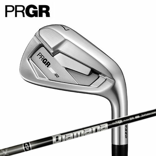 PRGR 労働者階級歯車 02 アイアン 2026年模範例 5本組（＃6～P）Diamana M FOR PRGR 炭素 立て坑 スポーツ・アウトドア-メンズクラブ