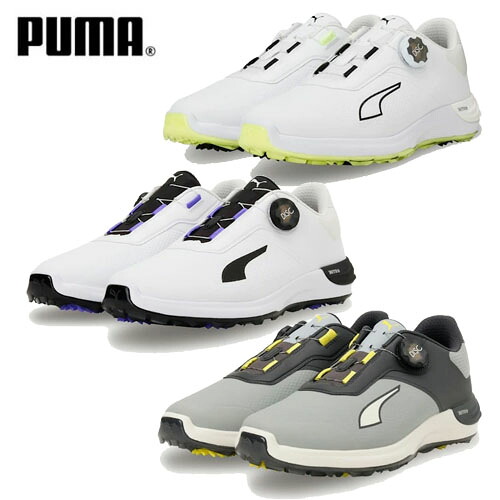 【土日祝も発送】 プーマ ゴルフ パワーアセンド ニトロディスク メンズ ゴルフ シューズ PUMA 313146 スパイクレス 【3E相当】｜Golkin（ゴルフマートキング）