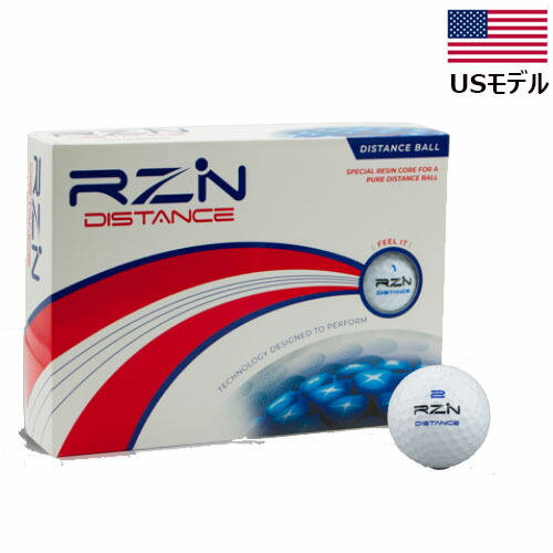 楽天市場 横田真一プロyoutubeで推奨 Us輸入品 Rzn Golf レジン ディスタンス ゴルフ ボール 1ダース 12球入り Rzn Distance Golkin ゴルフマートキング