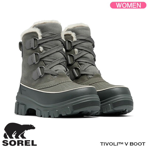 【週末祝も送りとどける】 ソレル ブーツ SOREL TIVOLI V WP チボリ 5 お水校正刷り クォーリー/大衆食堂 ウィメンズブーツ NL5113-052