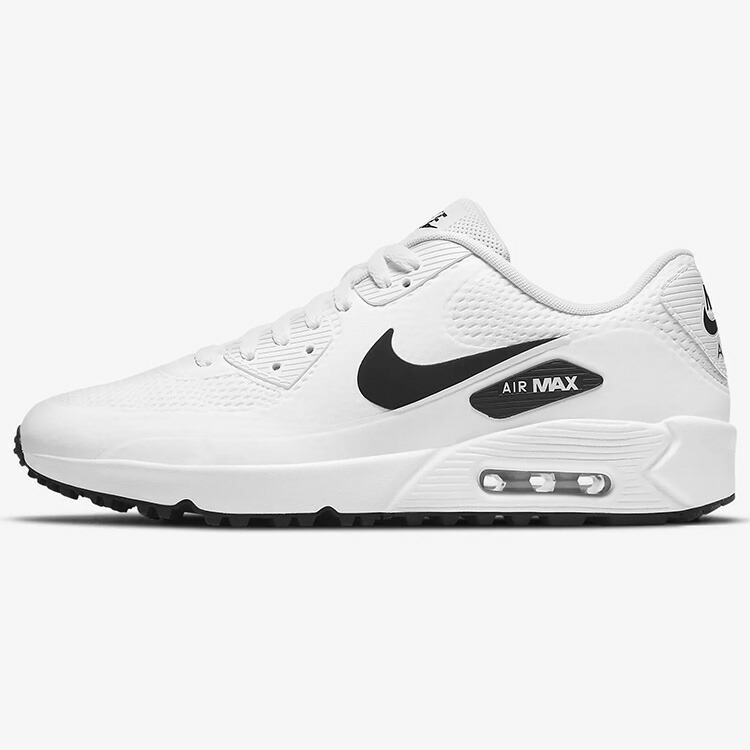 安い割引 ナイキ ゴルフシューズ Nike Air Max 90 G エアマックス ホワイト ブラック メンズシューズ Cu9978 101 Fucoa Cl