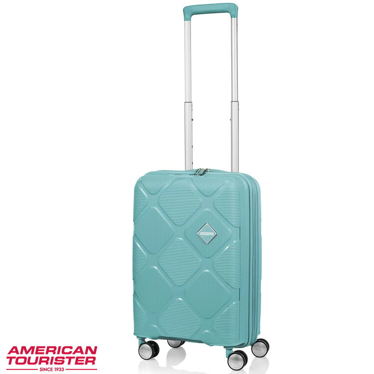 【土日祝も発送】 アメリカンツーリスター インスタゴン スピナー 55 EXP American Tourister スーツケース INSTAGON キャリーケース 機内持ち込み Spinner 55 EXP TSA HJ4-61011 ミネラルブルー|Golkin(ゴルフマートキング)