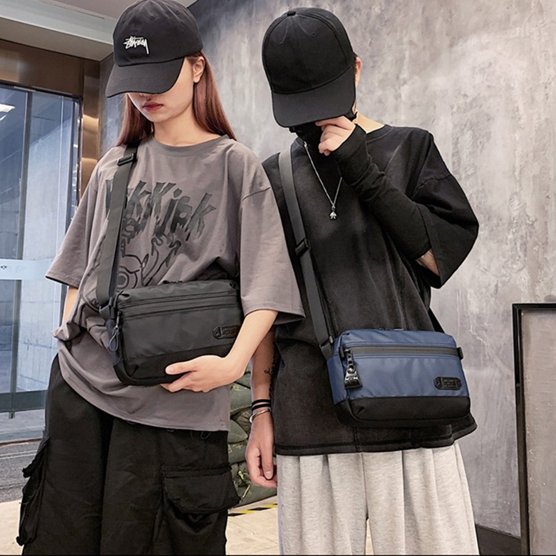 楽天市場 ユニセックス ショルダーバッグ お揃い コーデ 双子 ボディバッグ ワンショルダー 鞄 バッグ 斜め掛け 肩掛け ポシェット ポーチ サコッシュ コンパクト ミニ 軽量 大容量 撥水 レザー ストリート モード カジュアル レディース メンズ 男女兼用 Giftya