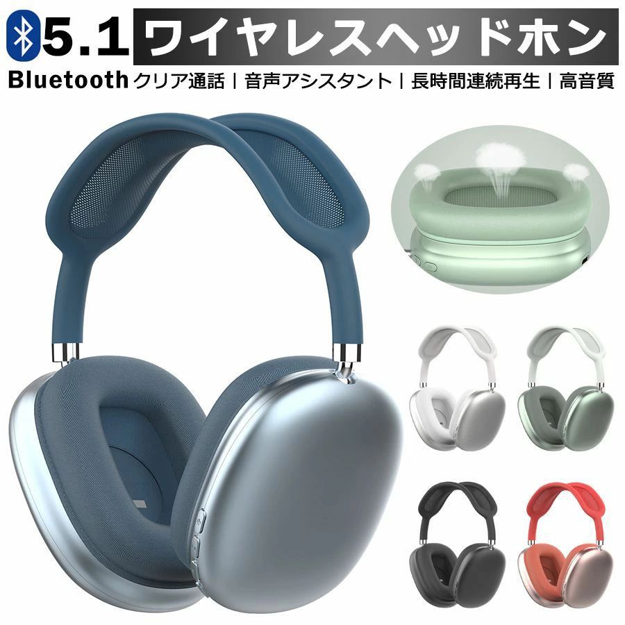 ワイヤレスヘッドホン 高音質 長時間持続 Bluetooth5.1 ヘッドホン マイク付き クリア通話 ワイヤレスヘッドセット 子供用 大人用 有線無線両用 オーバーイヤー ゲーミングヘッドセット 密閉型 ヘッドフォン 遮音性抜群 iPhone Android iPad PC 誕生日プレゼント